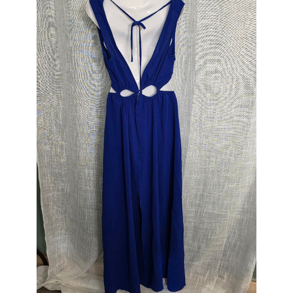 Women's shein Dress, Size M, Blue stretch cut‎ outs and adjustable - Picture 4 of 7